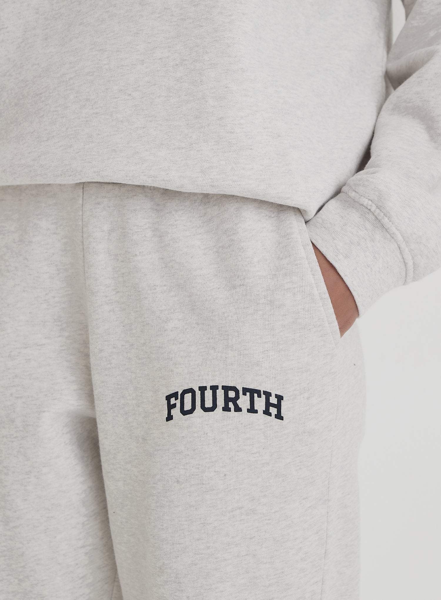 Grey Fourth Branded Cuffed Jogger